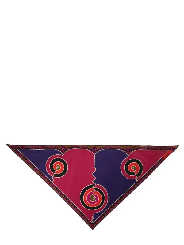 PUCCI ASTRO PRINT TRIANGLE SCARF sold by Siebentaschen