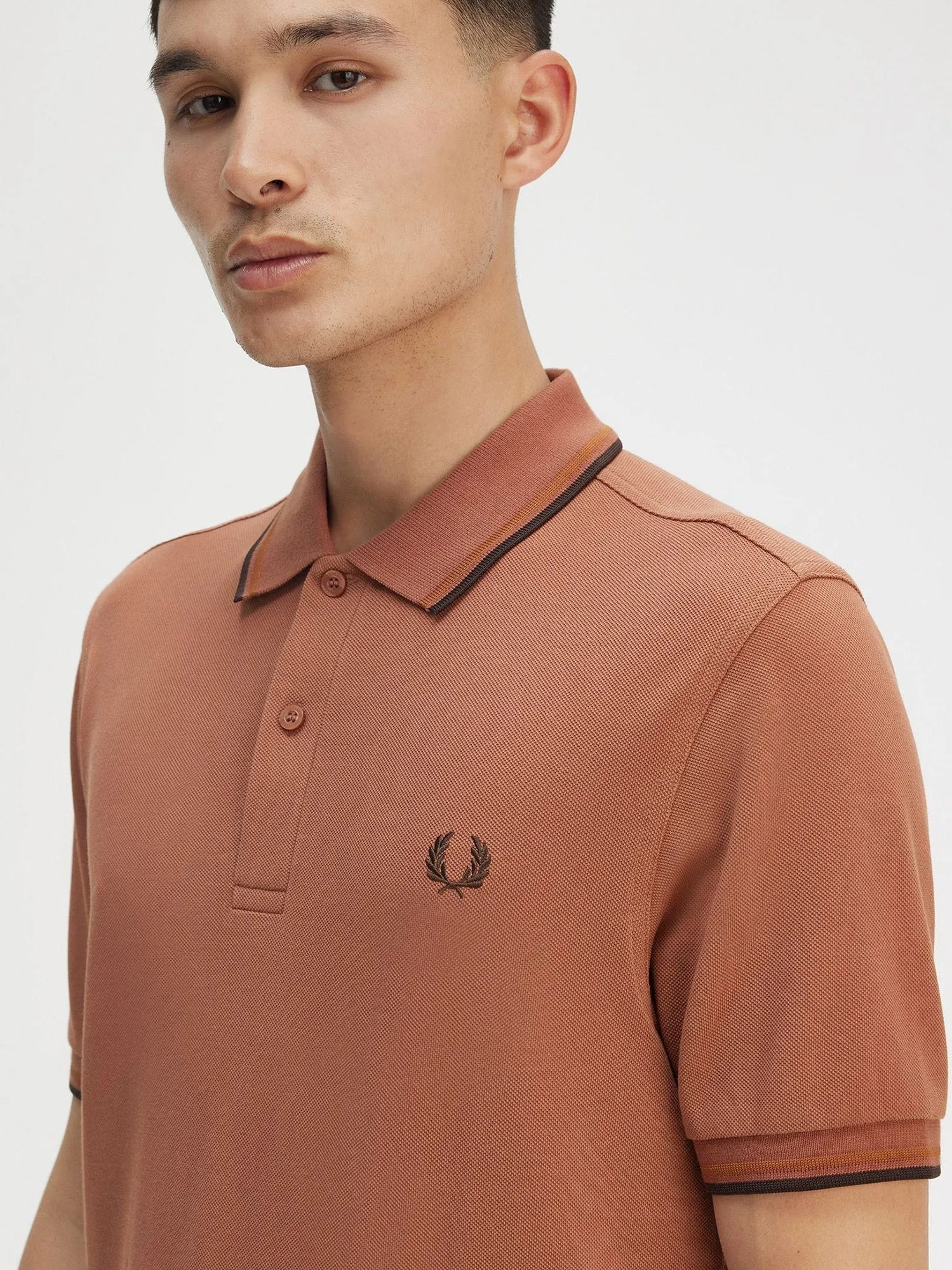 FRED PERRY Classic polo shirt with logo embroidery sold by Siebentaschen product image thumbnail 4