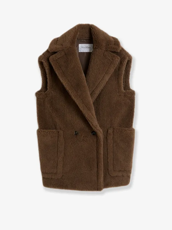 Max Mara Bormida alpaca and wool sleeveless coat sold by Siebentaschen