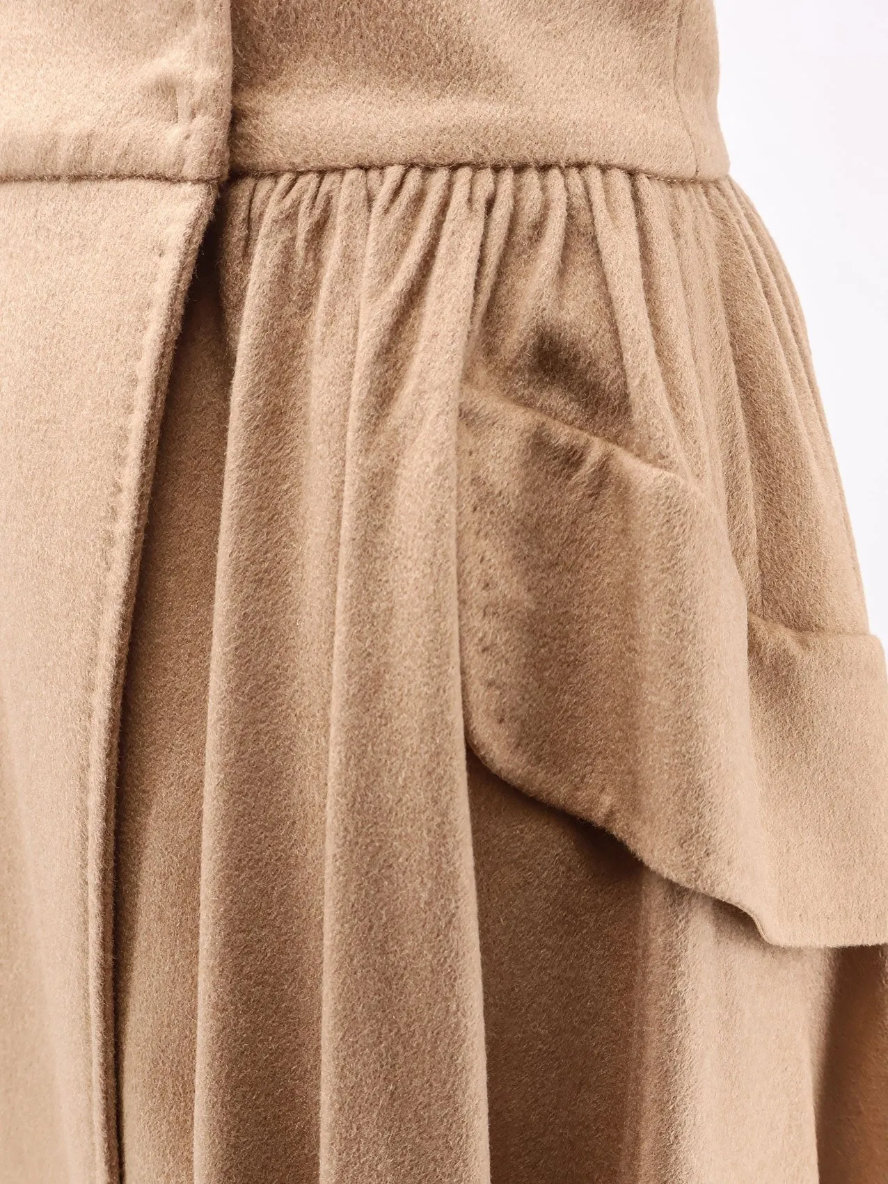 Max Mara Eufemia camel long skirt sold by Siebentaschen product image thumbnail 3