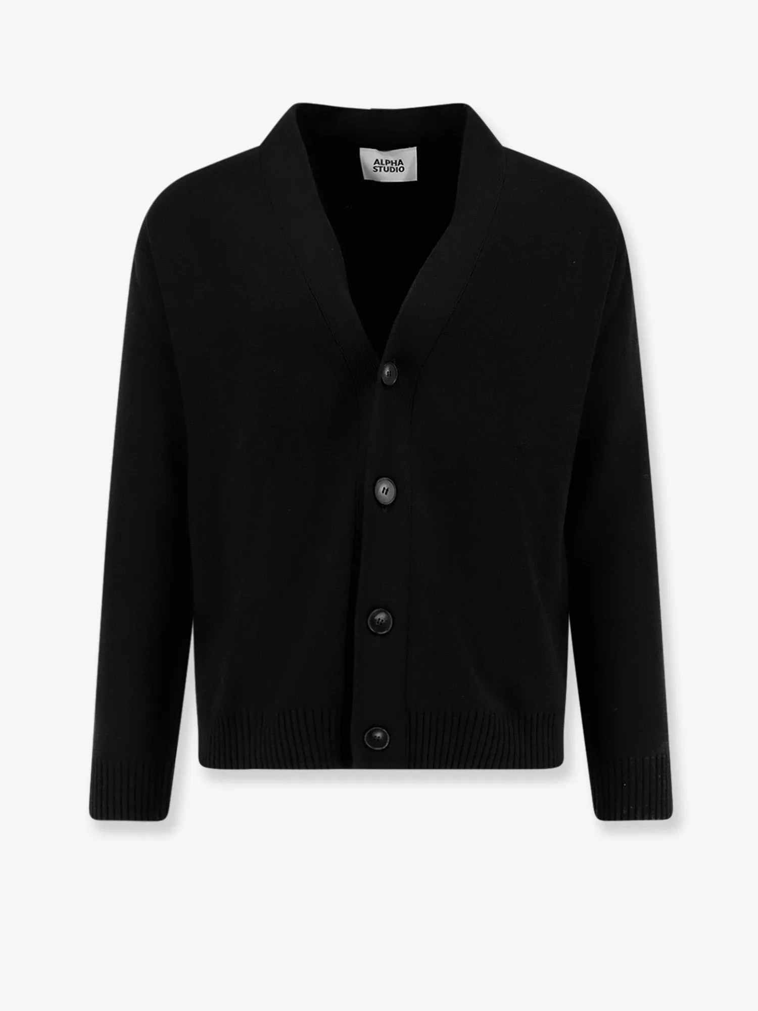 ALPHA-STUDIO Wool cardigan sold by Siebentaschen