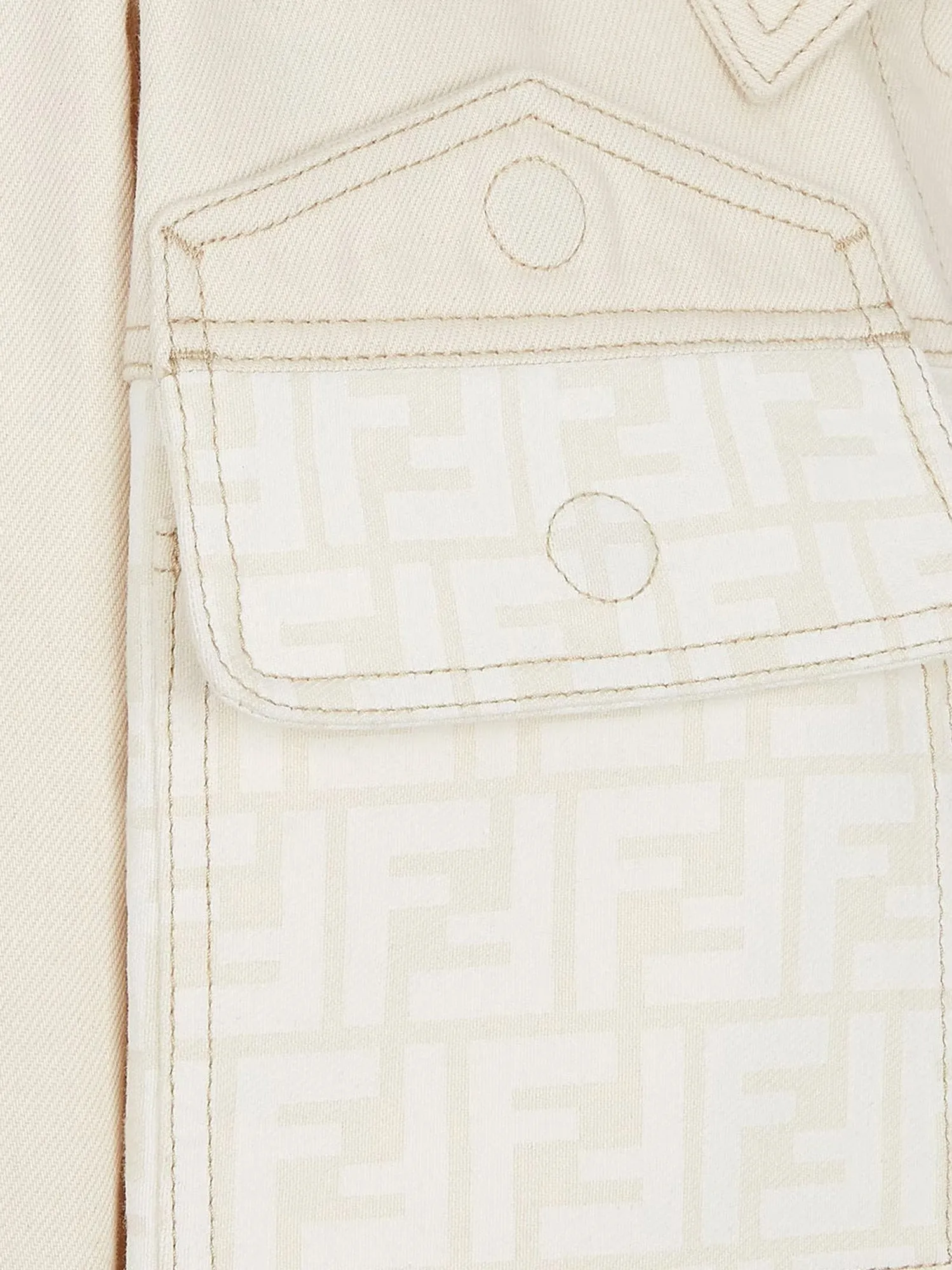 Fendi Ff off white denim jacket sold by Siebentaschen product image thumbnail 4