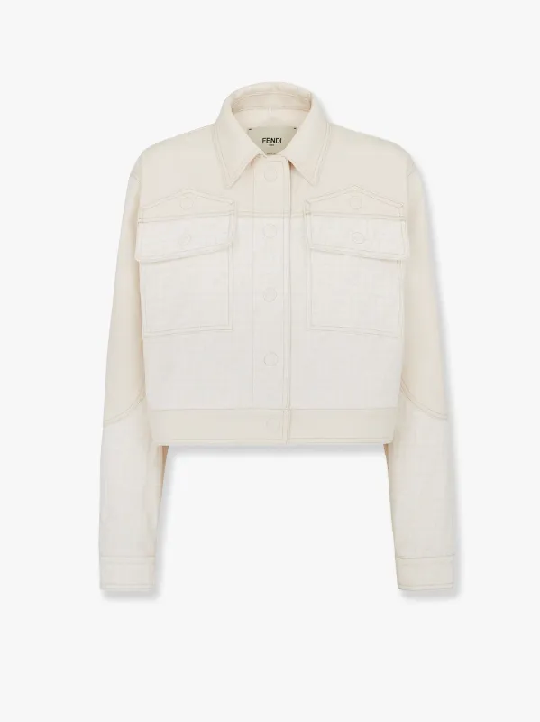 Fendi Ff off white denim jacket sold by Siebentaschen