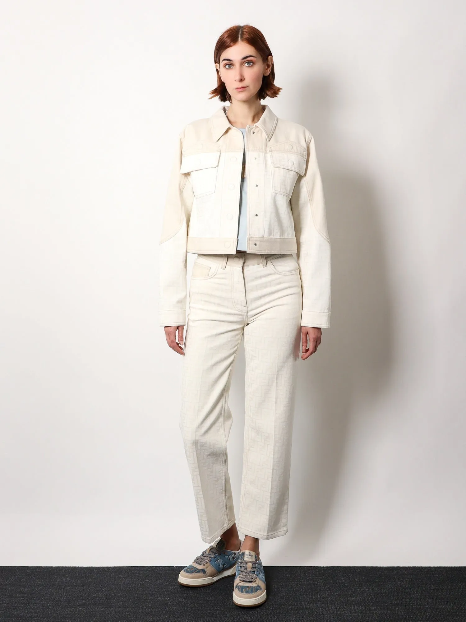 Fendi Ff off white denim jacket sold by Siebentaschen product image thumbnail 2