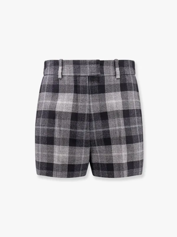 Dior Tartan wool shorts with  check'n'dior motif made by Dior