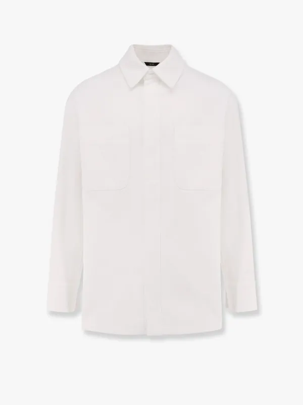 Fendi Denim jacket with stitched profiles and ff logo sold by Siebentaschen