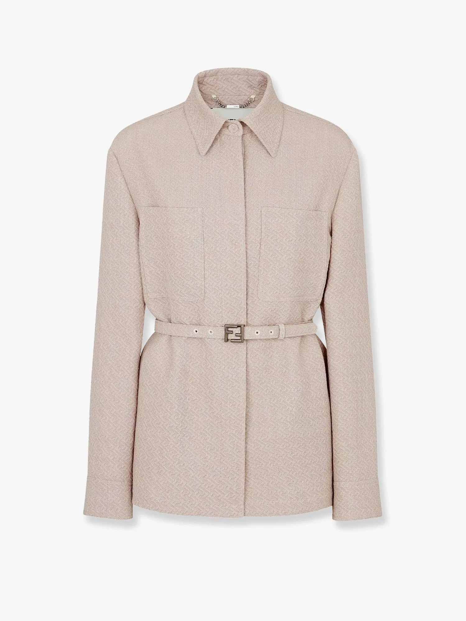 Fendi Ff diagonal 3d wool blazer sold by Siebentaschen