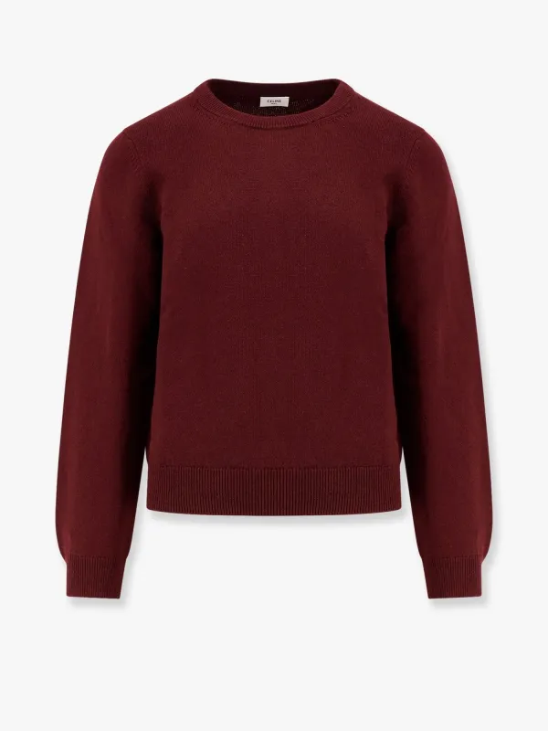 Celine Cachemire sweater with logo embroidery sold by Siebentaschen