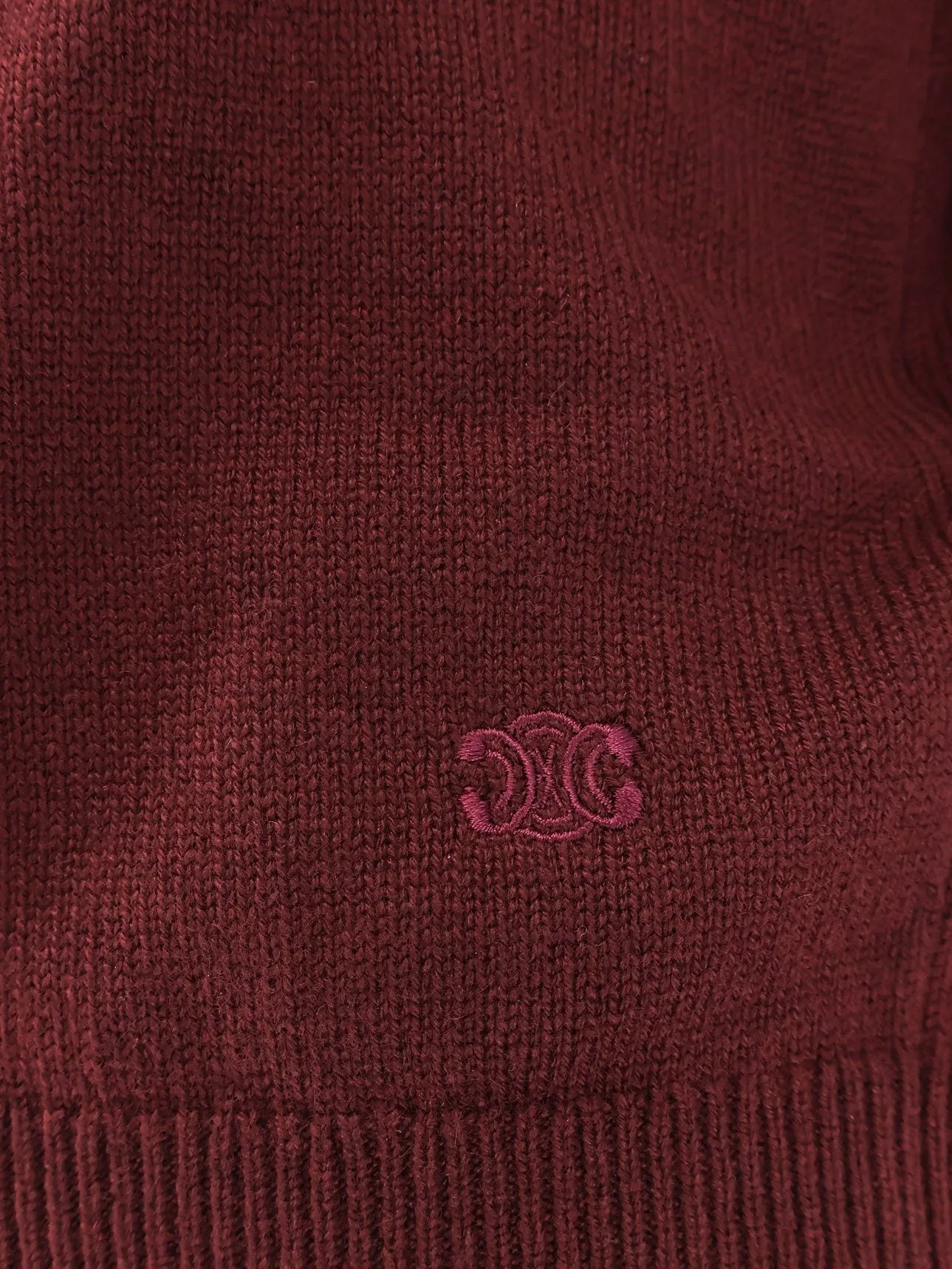 Celine Cachemire sweater with logo embroidery sold by Siebentaschen product image thumbnail 3