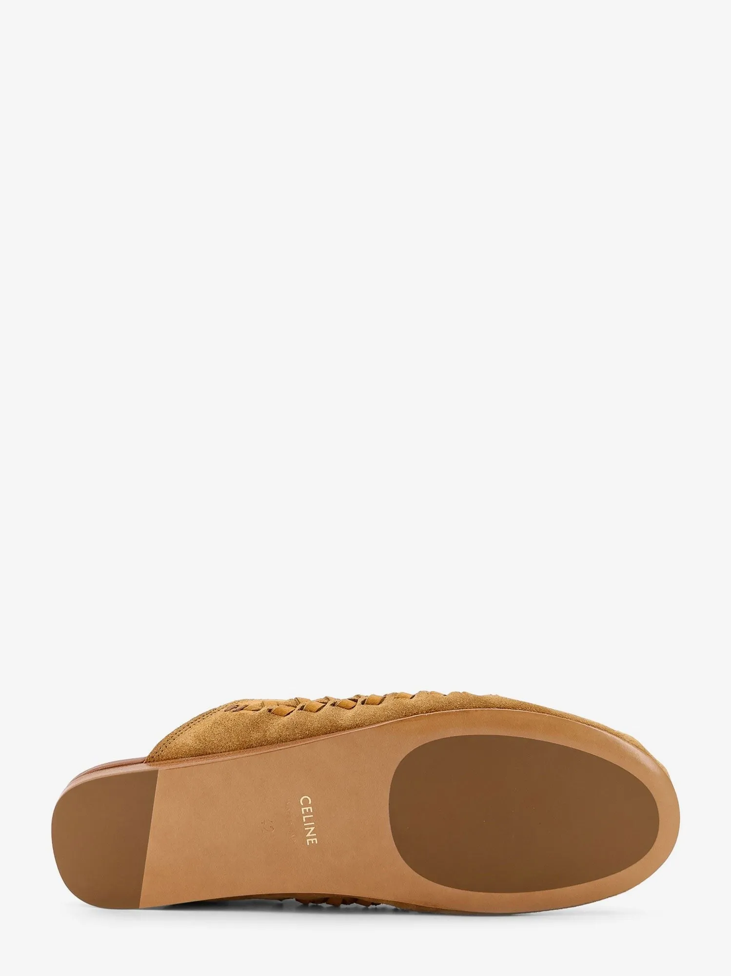 Celine Triomphe Mule 05 suede and leather sandals sold by Siebentaschen product image thumbnail 4