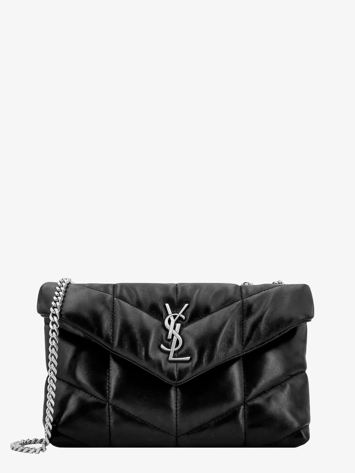 Saint Laurent Loulou Puffer Toy matelassé leather crossbody bag sold by Siebentaschen