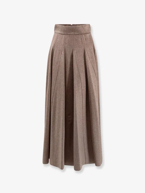 Max Mara Bellico virgin wool long skirt sold by Siebentaschen