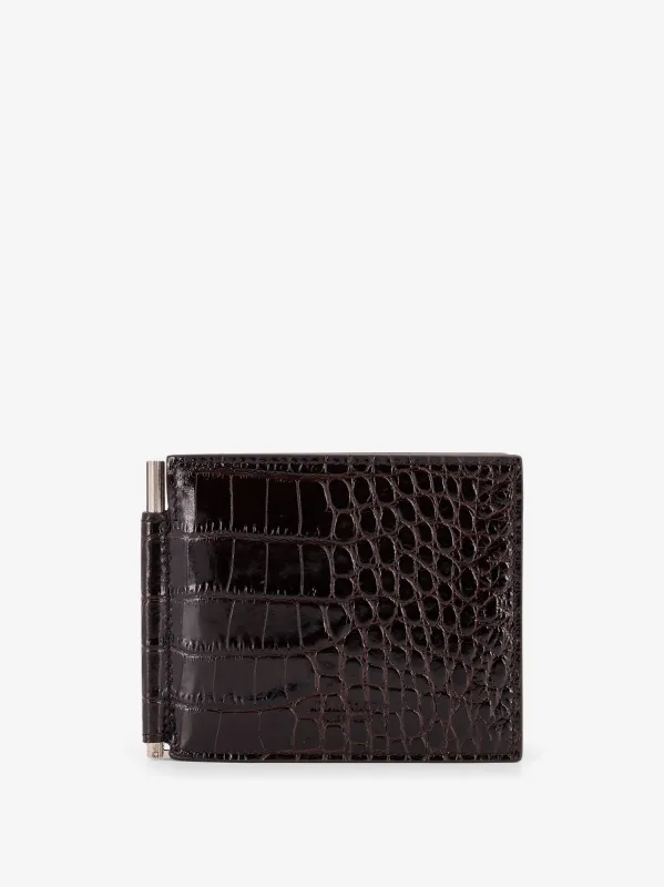 TOM FORD Crocodile-print leather wallet sold by Siebentaschen