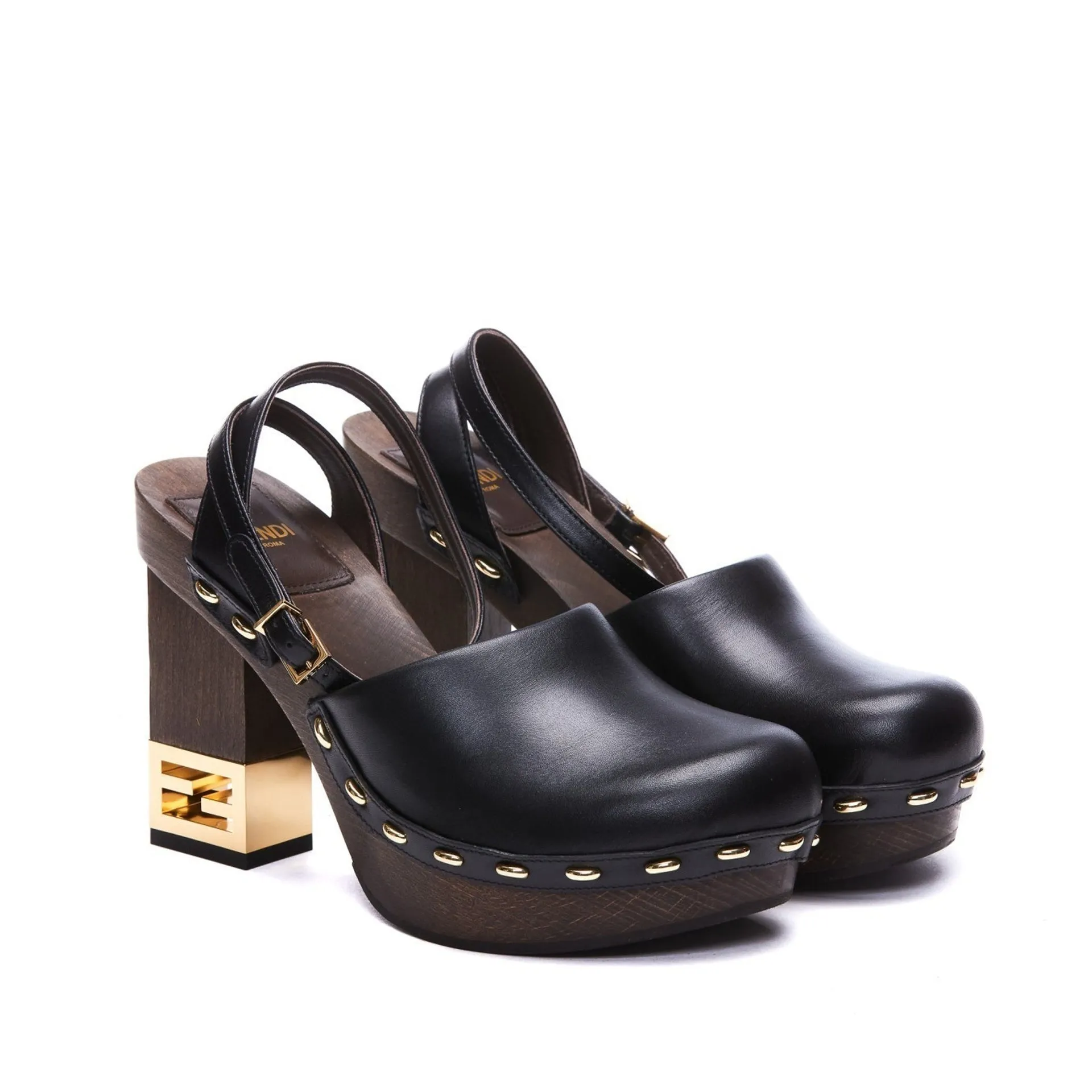 Fendi Decorative Heel Leather Pumps sold by Siebentaschen product image thumbnail 2