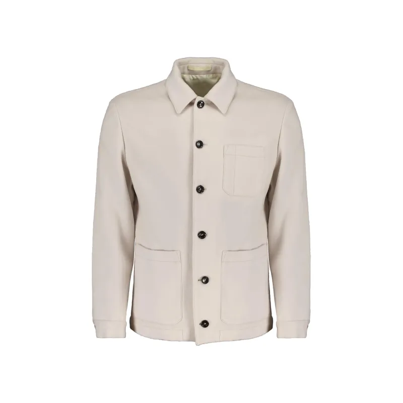 Autore Overshirt Borg Wool Jacket sold by Siebentaschen