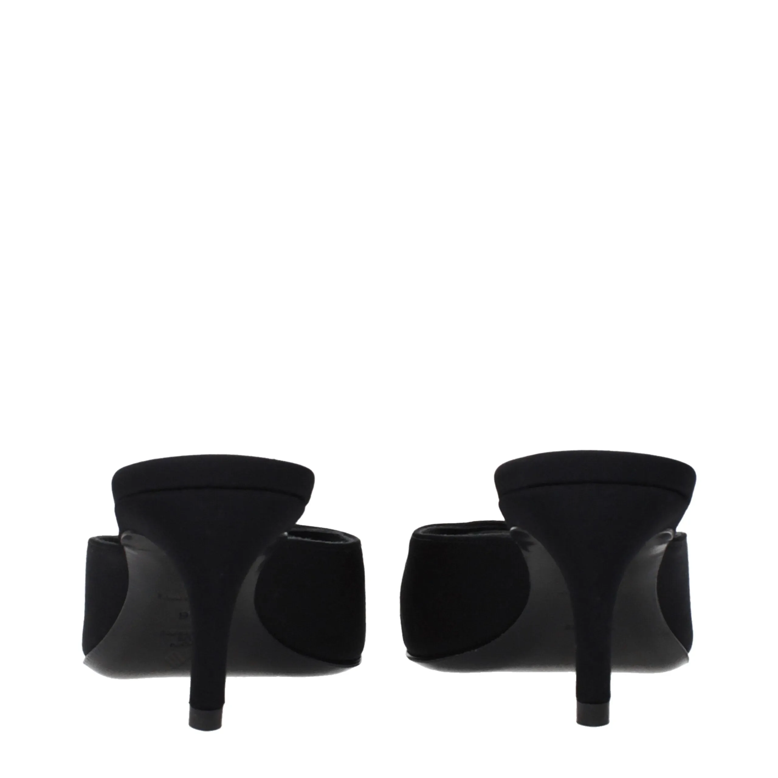 The Attico Black Fabric Flat Sandals sold by Siebentaschen product image thumbnail 5