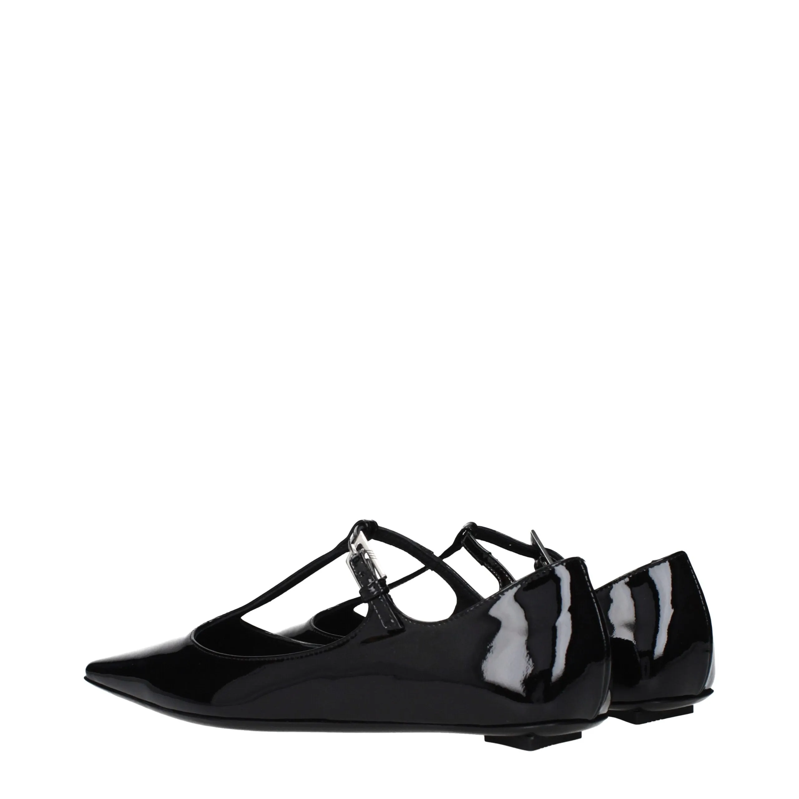 The Attico Black Leather Ballet Flats sold by Siebentaschen product image thumbnail 4