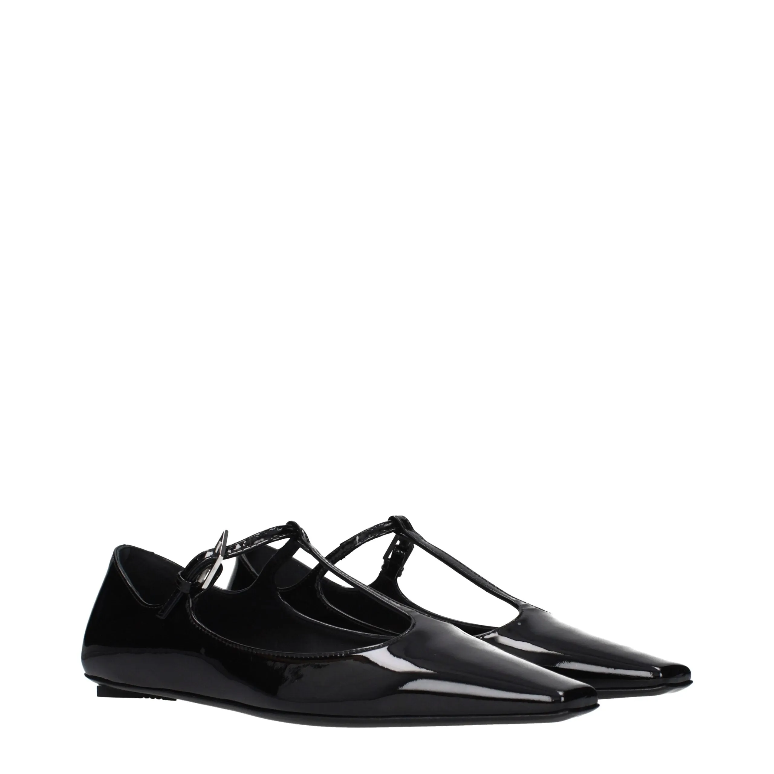 The Attico Black Leather Ballet Flats sold by Siebentaschen product image thumbnail 2