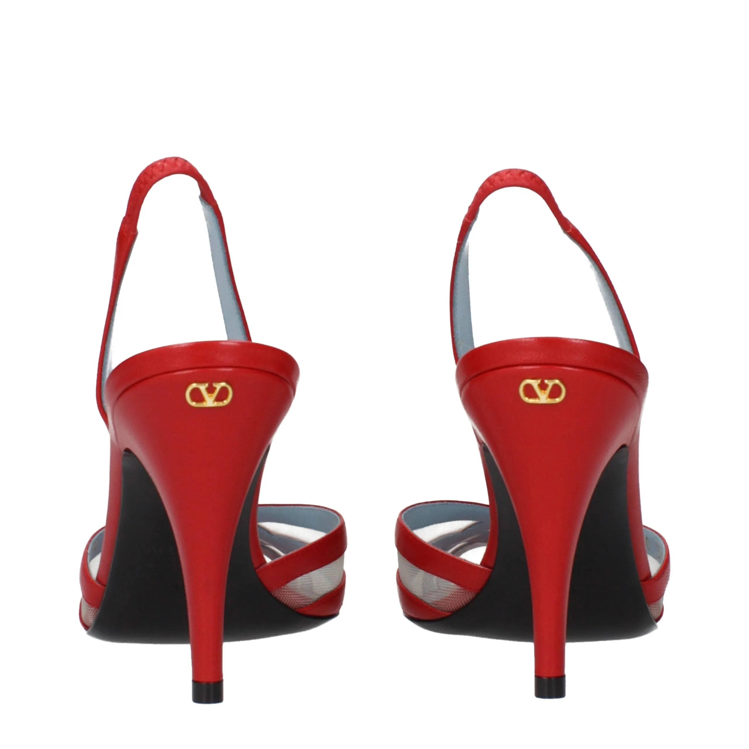 Valentino Garavani Red Leather Stiletto Heel Sandals sold by Siebentaschen product image thumbnail 5