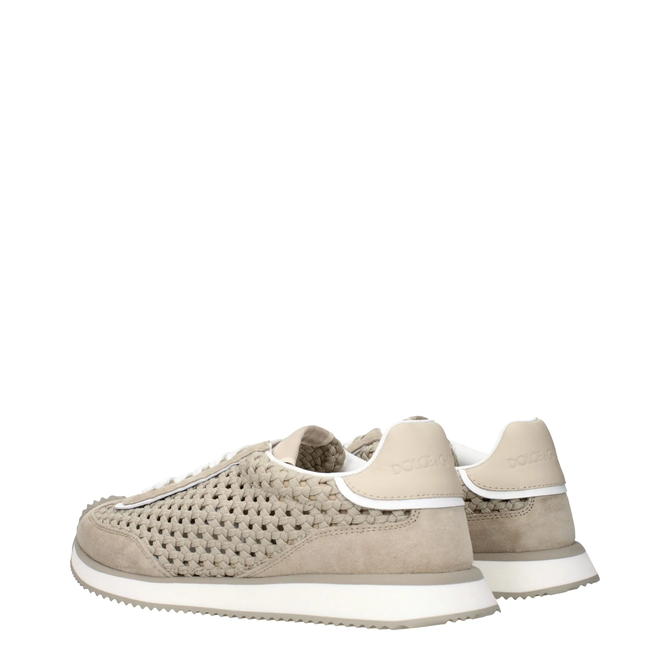 Dolce & Gabbana Beige Fabric Low Top Sneakers sold by Siebentaschen product image thumbnail 4