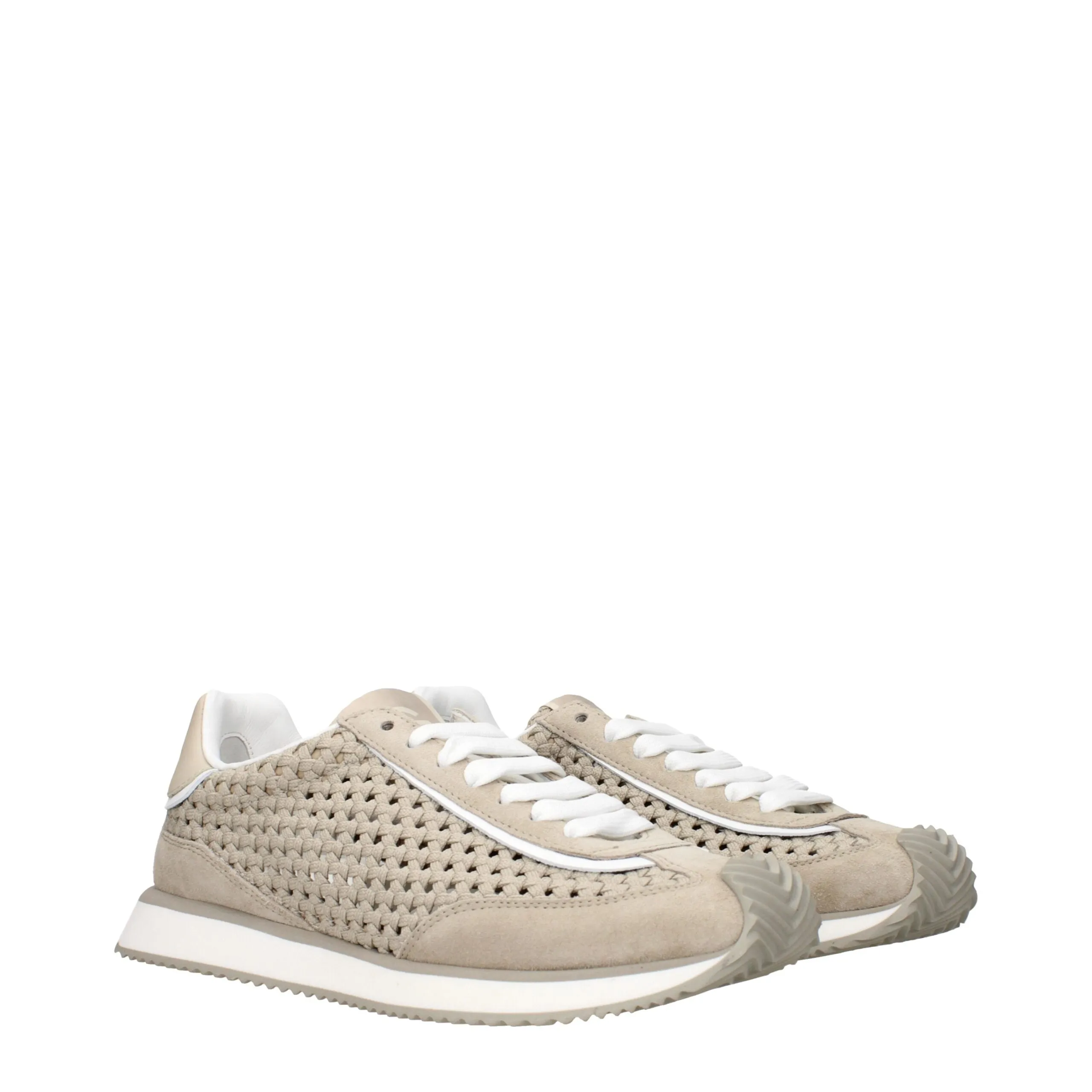 Dolce & Gabbana Beige Fabric Low Top Sneakers sold by Siebentaschen product image thumbnail 2