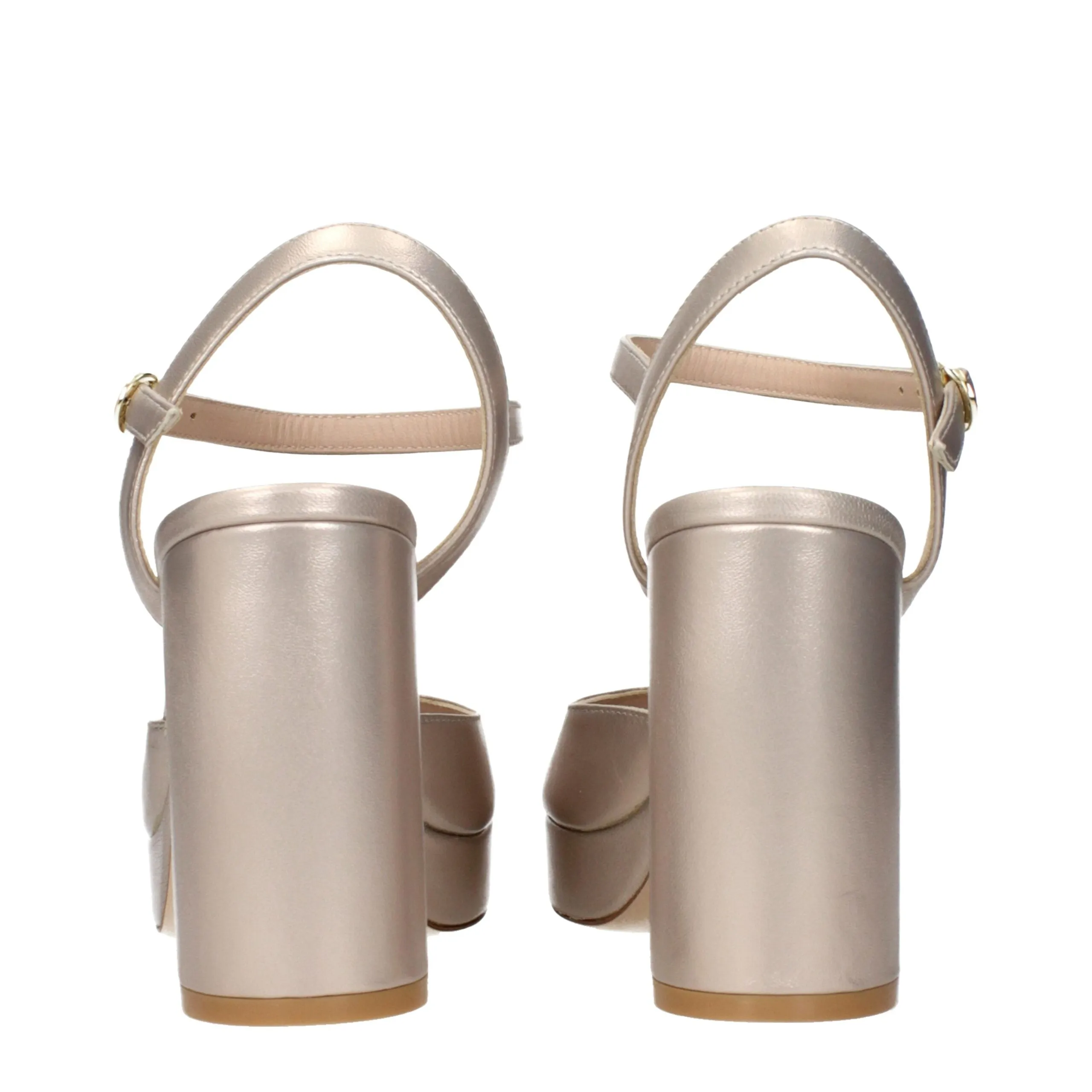 Stuart Weitzman Beige Leather Platform Sandals sold by Siebentaschen product image thumbnail 5