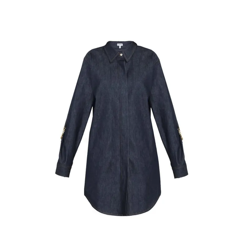 Loewe Denim Chain Shirt Dress sold by Siebentaschen