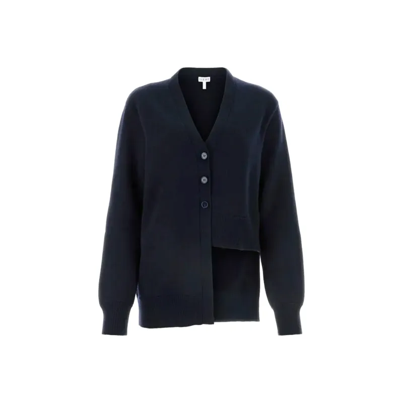 Loewe Asymmetric Cashmere Cardigan sold by Siebentaschen