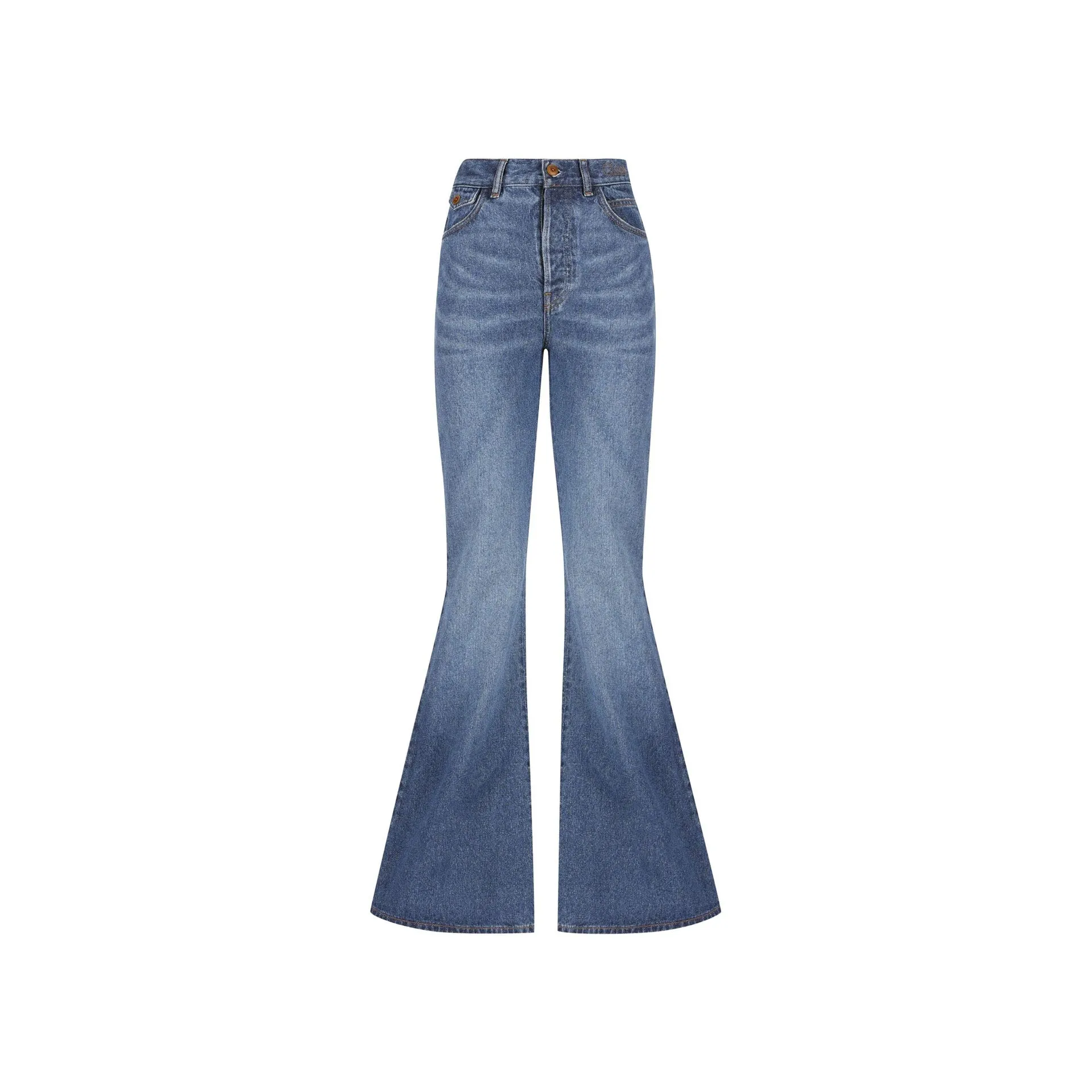Chloe Cotton Denim Flared Jeans sold by Siebentaschen product image thumbnail 4