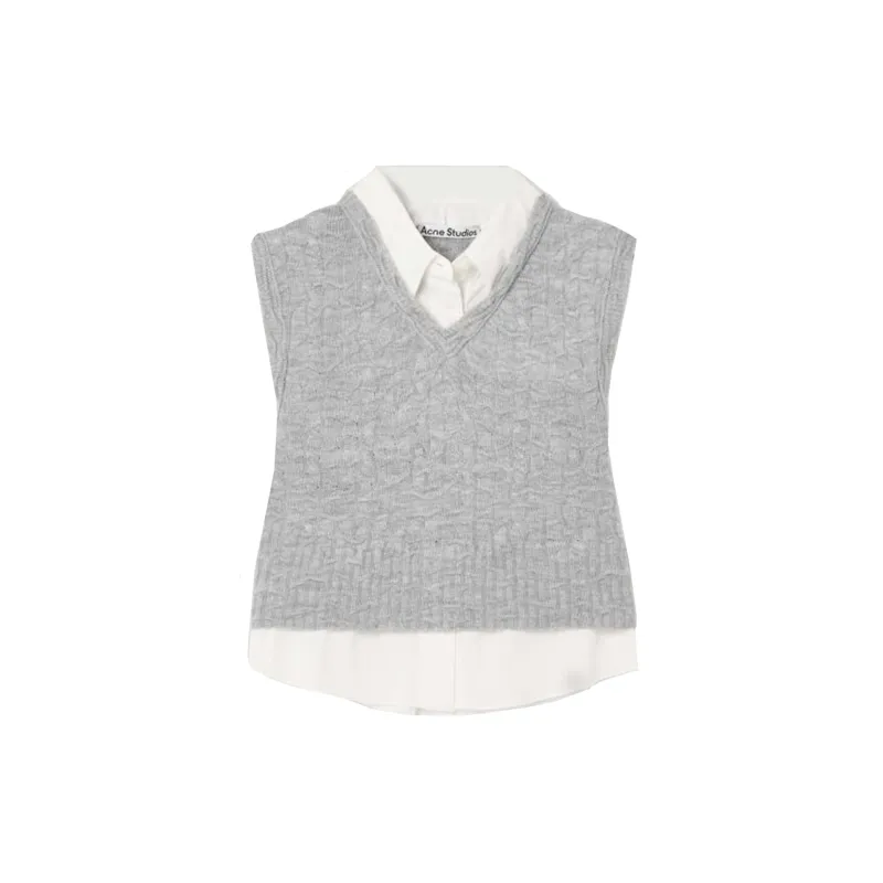 Acne Studios Layered-V-Neck Vest sold by Siebentaschen