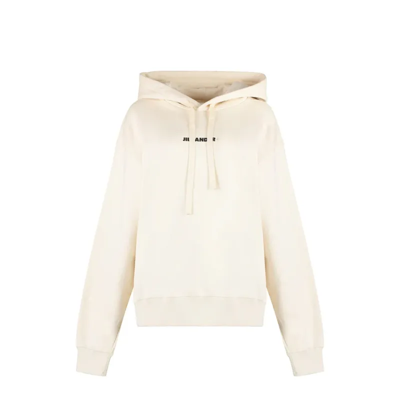 Jil Sander Cotton Hooded Sweatshirt sold by Siebentaschen