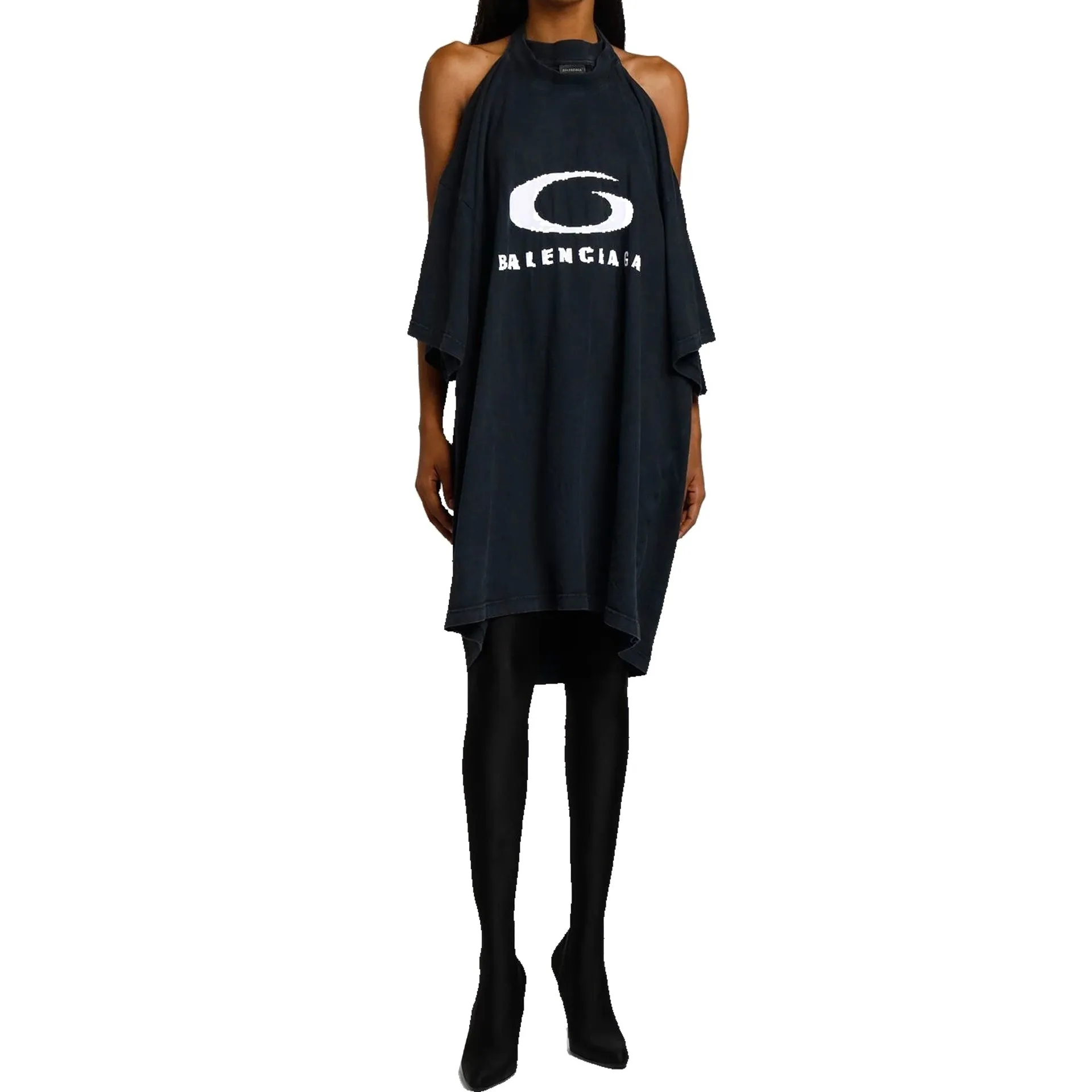Balenciaga Icon Print T-shirt Dress sold by Siebentaschen product image thumbnail 2