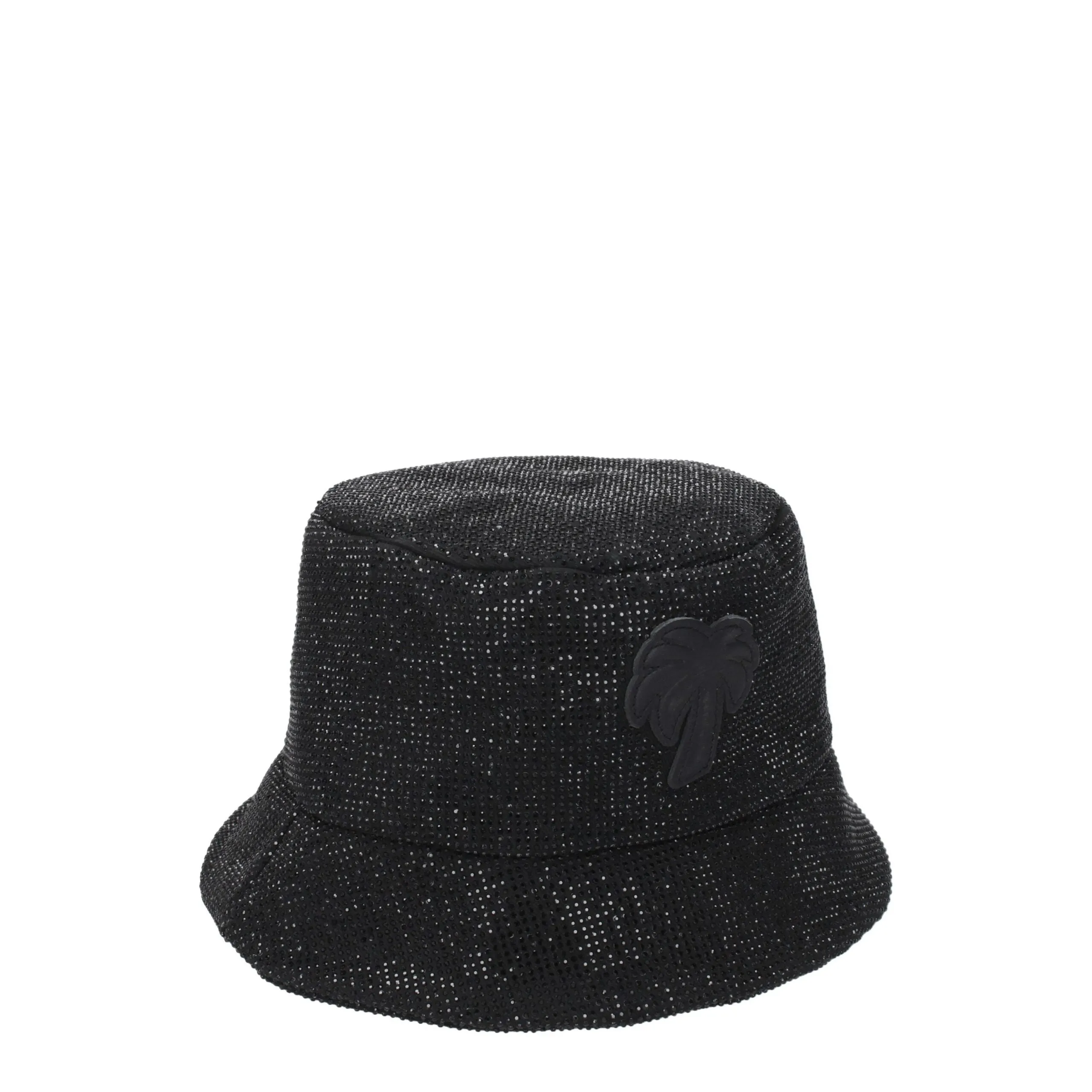 Palm Angels Black Cotton Bucket Hat sold by Siebentaschen