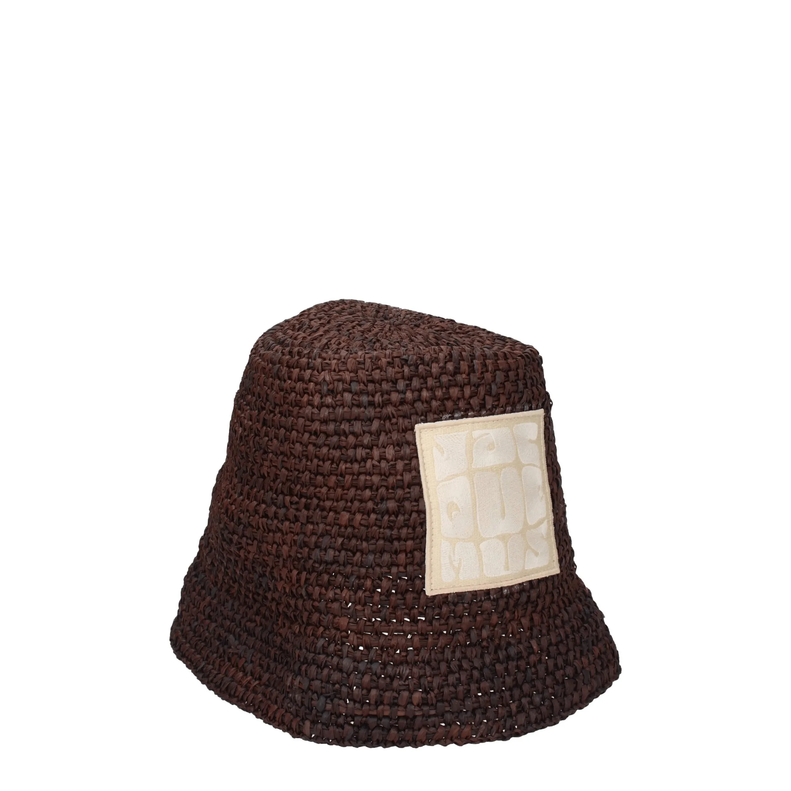 Jacquemus Brown Raffia Bucket Hat sold by Siebentaschen