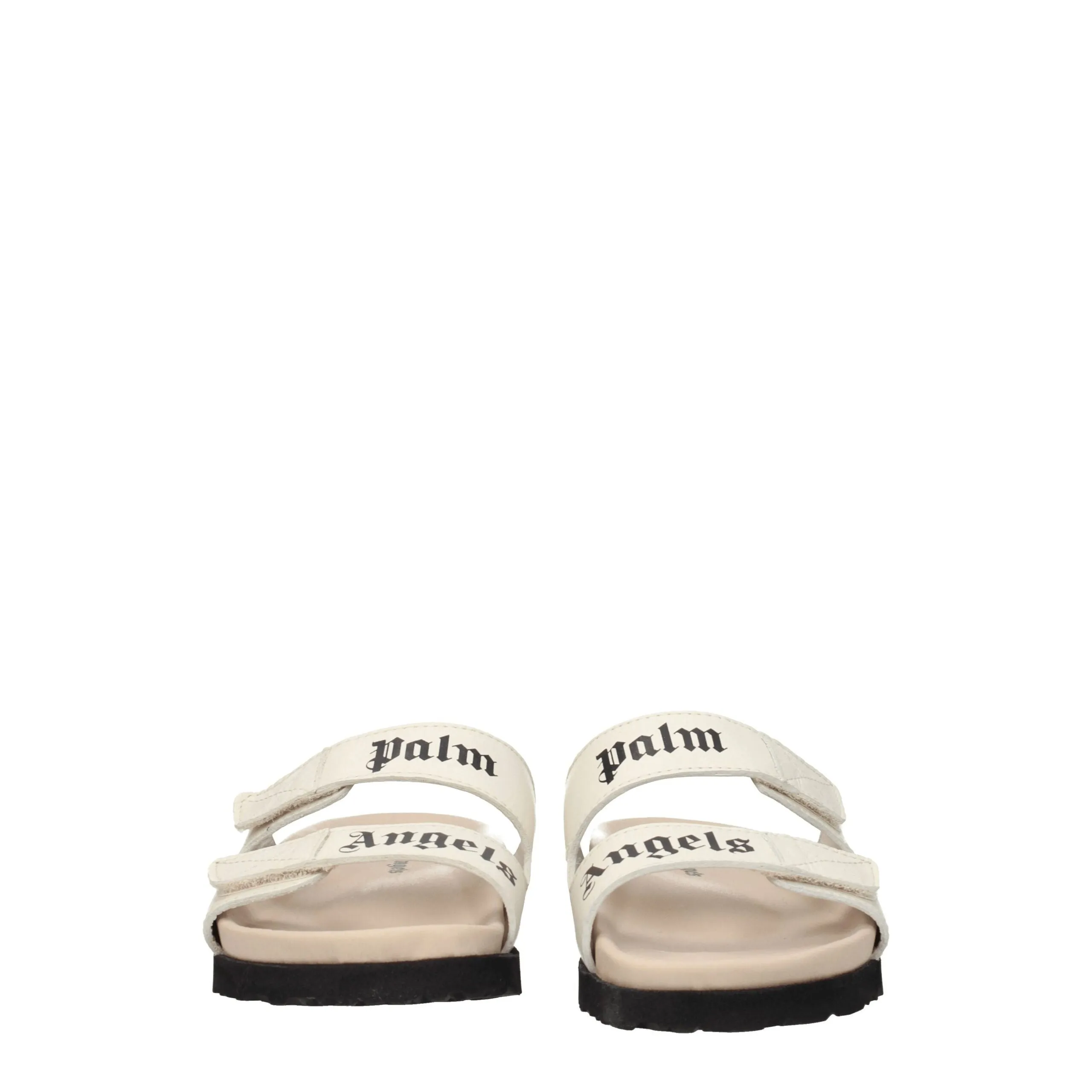 Palm Angels Beige Leather Flat Sandals sold by Siebentaschen product image thumbnail 3