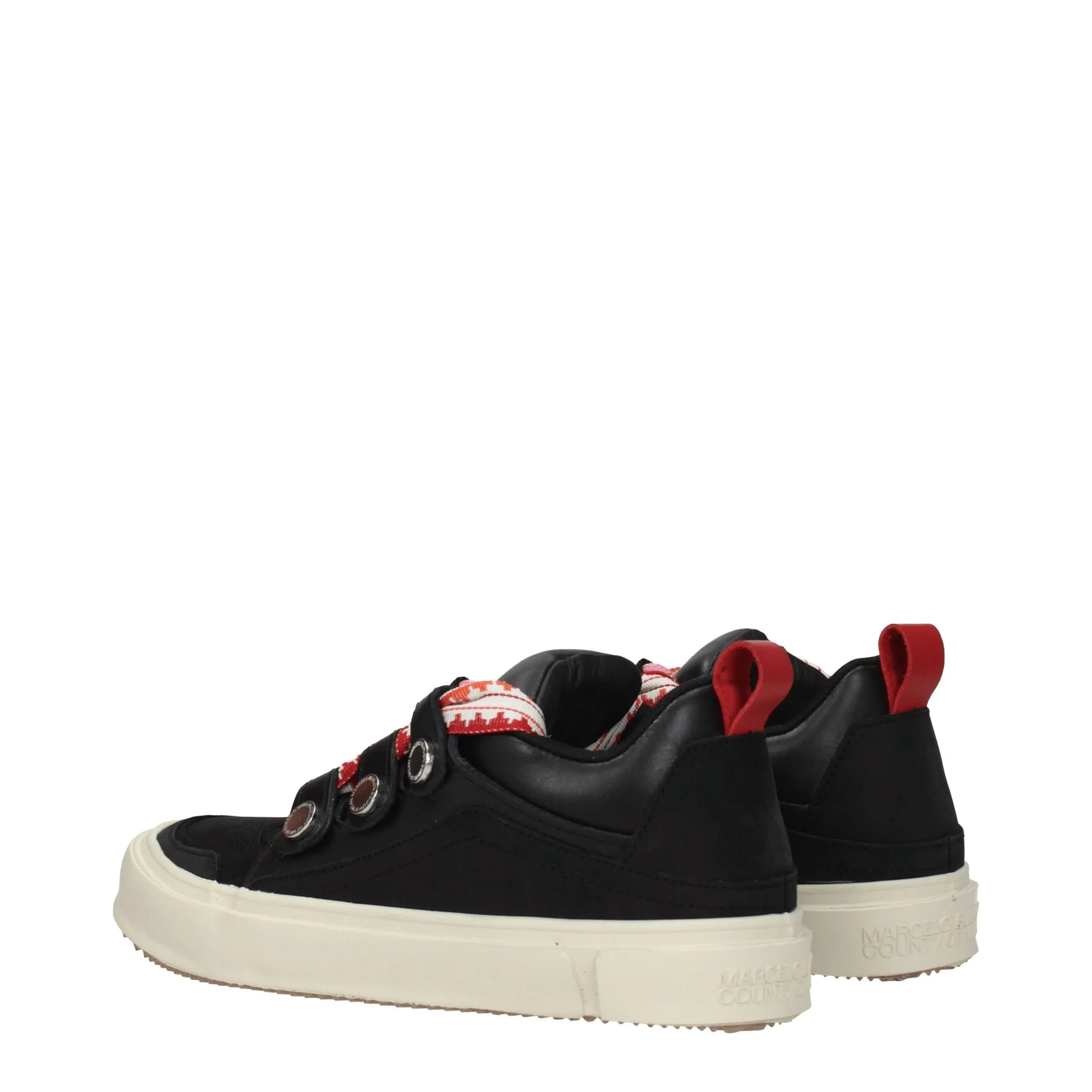 Marcelo Burlon Black Leather Low Top Sneakers sold by Siebentaschen product image thumbnail 4
