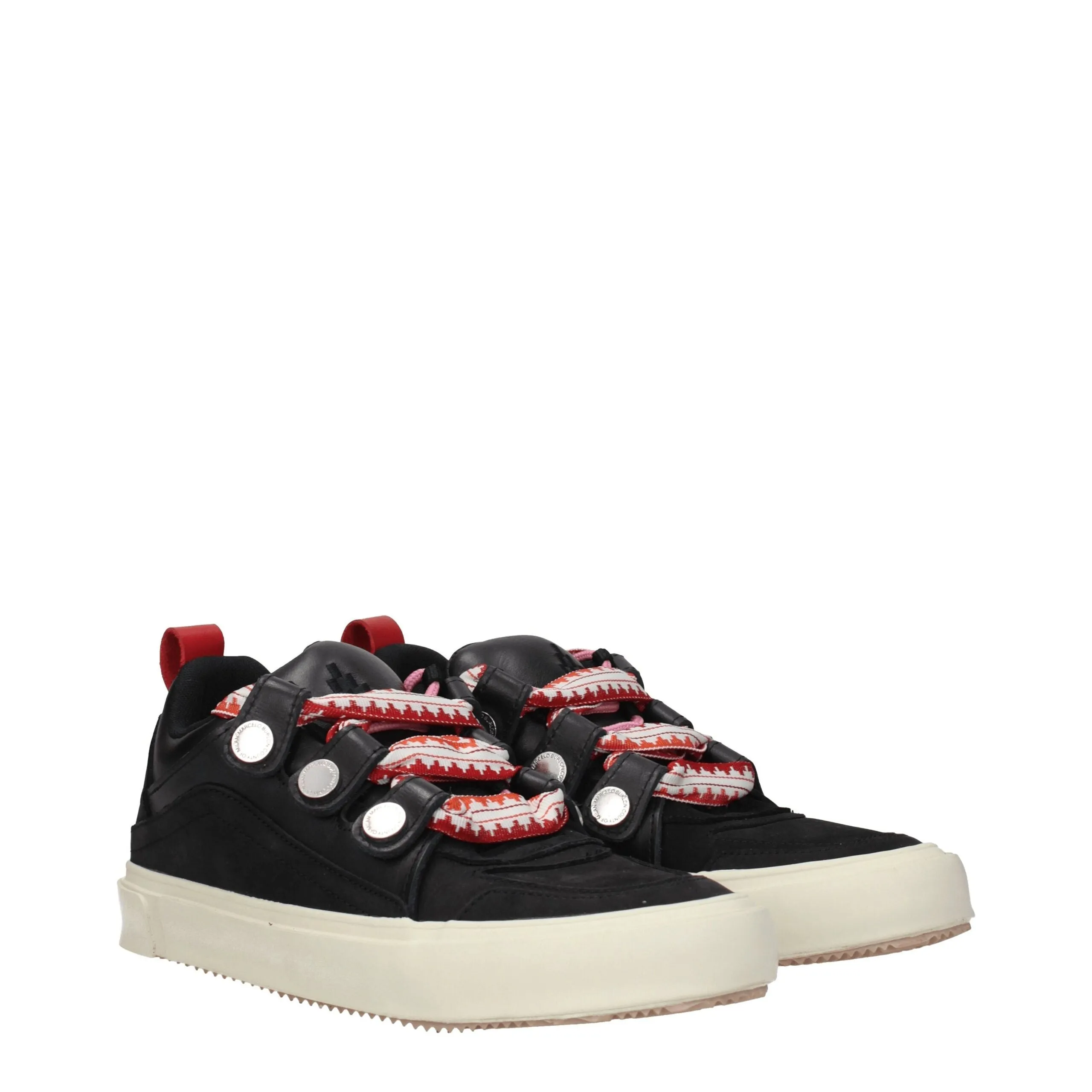 Marcelo Burlon Black Leather Low Top Sneakers sold by Siebentaschen product image thumbnail 2