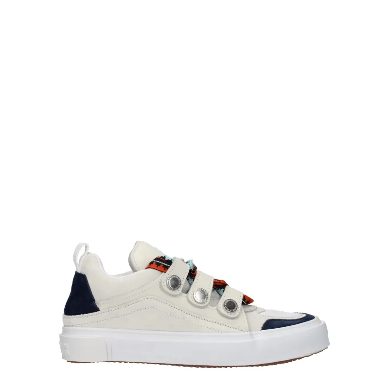 Marcelo Burlon Beige Leather Low Top Sneakers sold by Siebentaschen