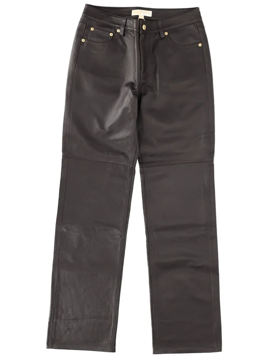 MICHAEL BY MICHAEL KORS LEATHER PANTS sold by Siebentaschen