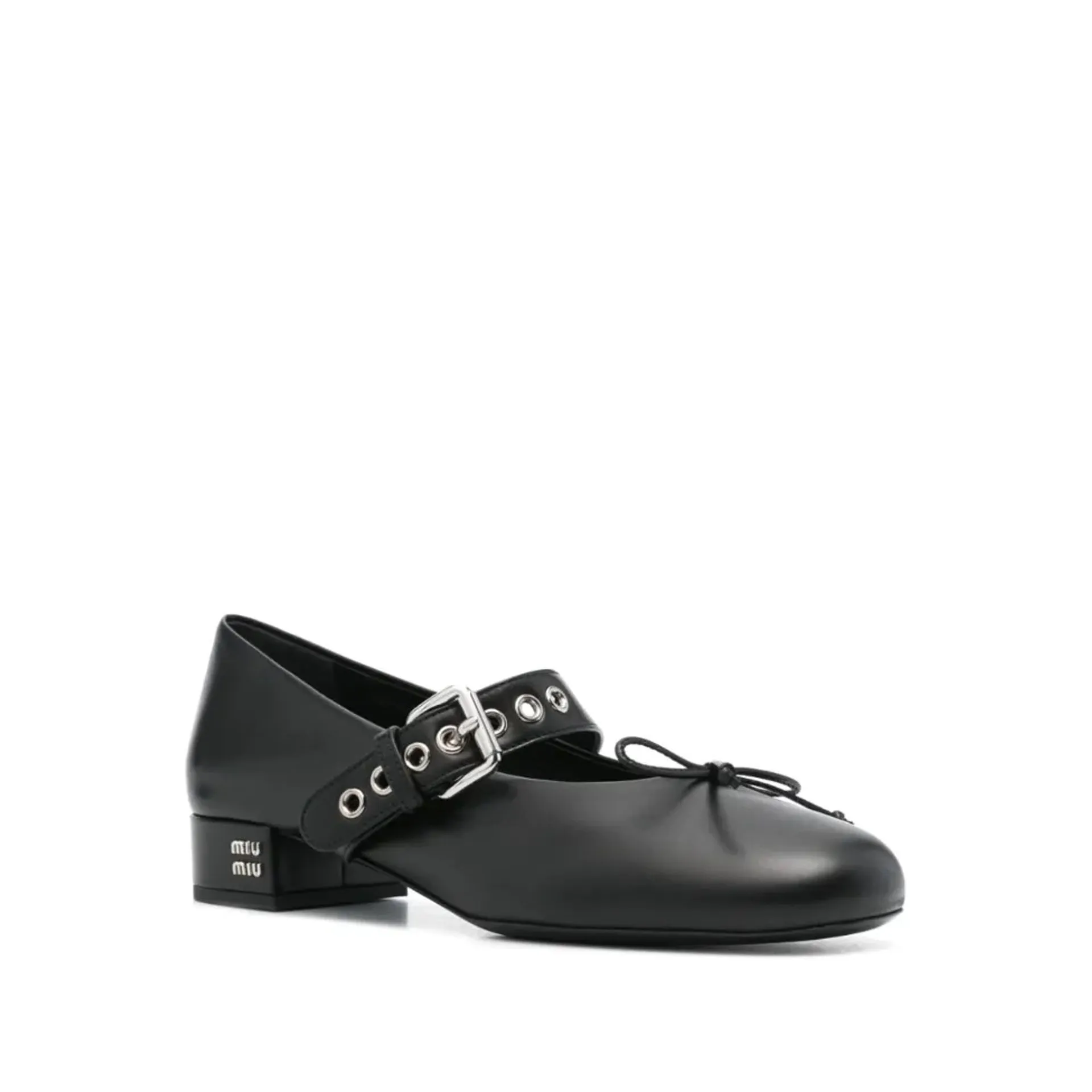 Miu Miu Leather Ballerina Pumps sold by Siebentaschen product image thumbnail 2