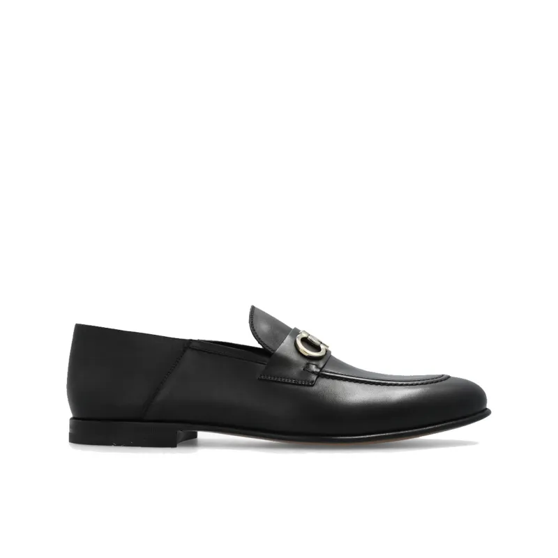 P118-Salvatore Ferragamo Gin Leather Loafers sold by Siebentaschen