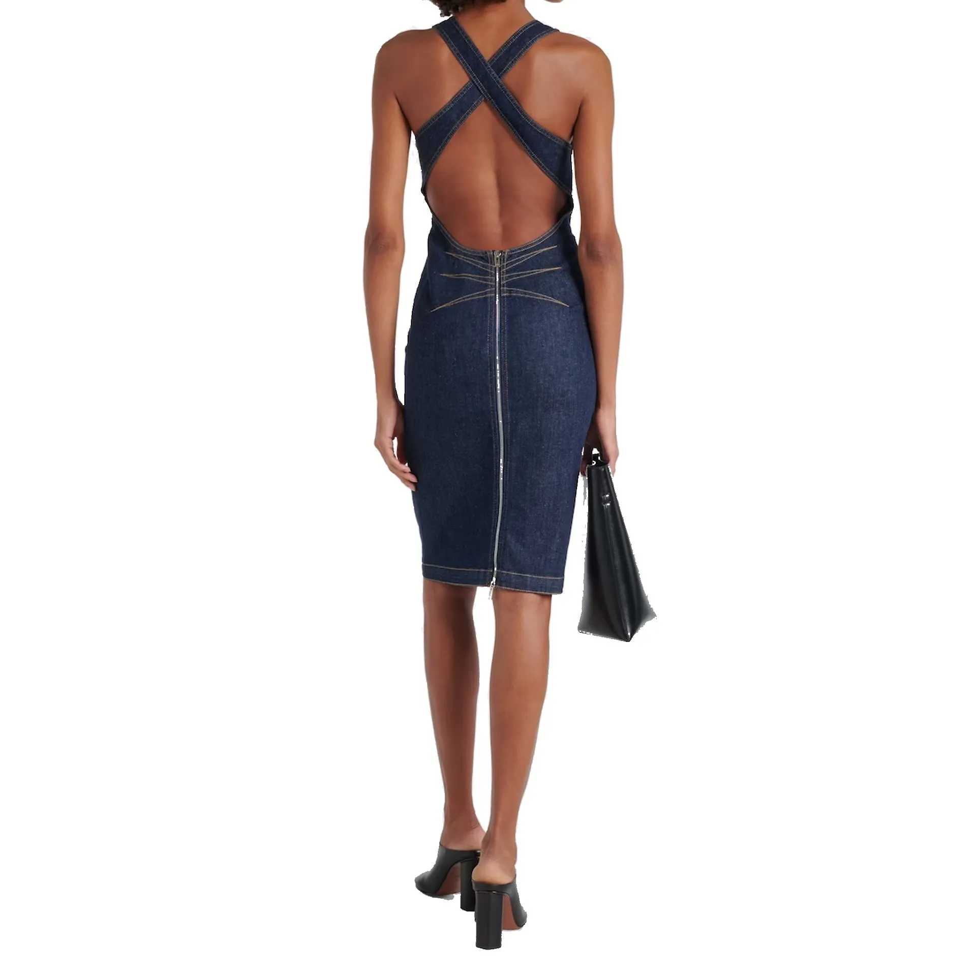 Alaia Sculpt Denim Dress sold by Siebentaschen product image thumbnail 3