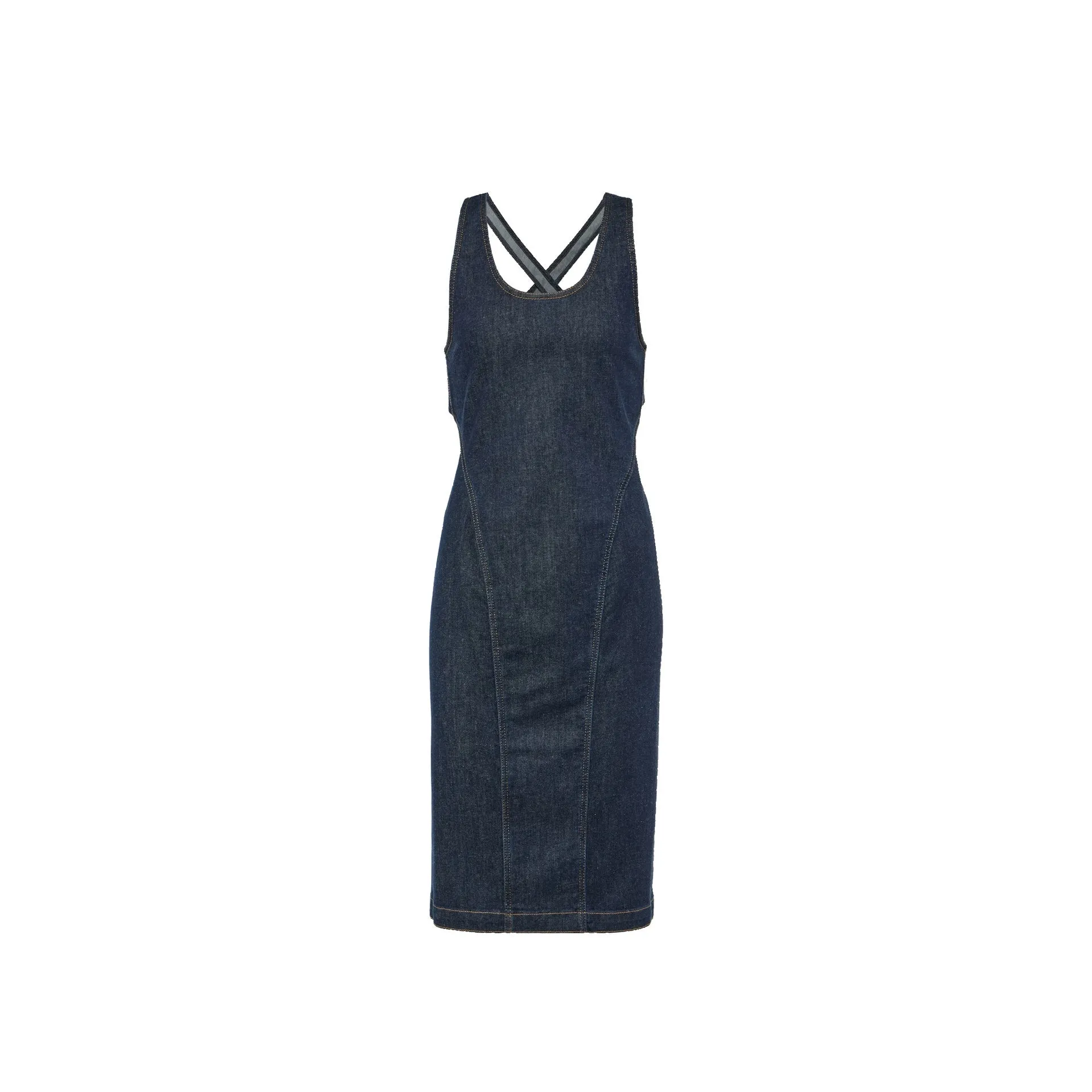 Alaia Sculpt Denim Dress sold by Siebentaschen