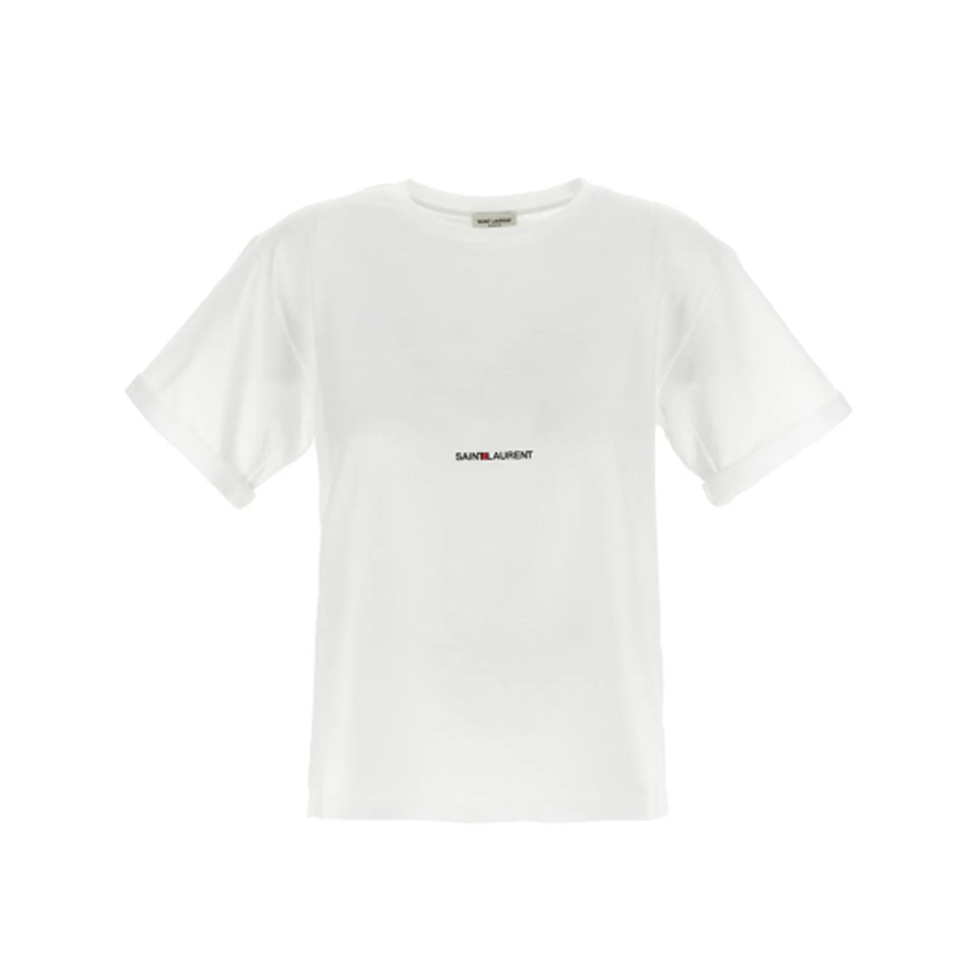 Saint Laurent Cotton Logo T-Shirt sold by Siebentaschen