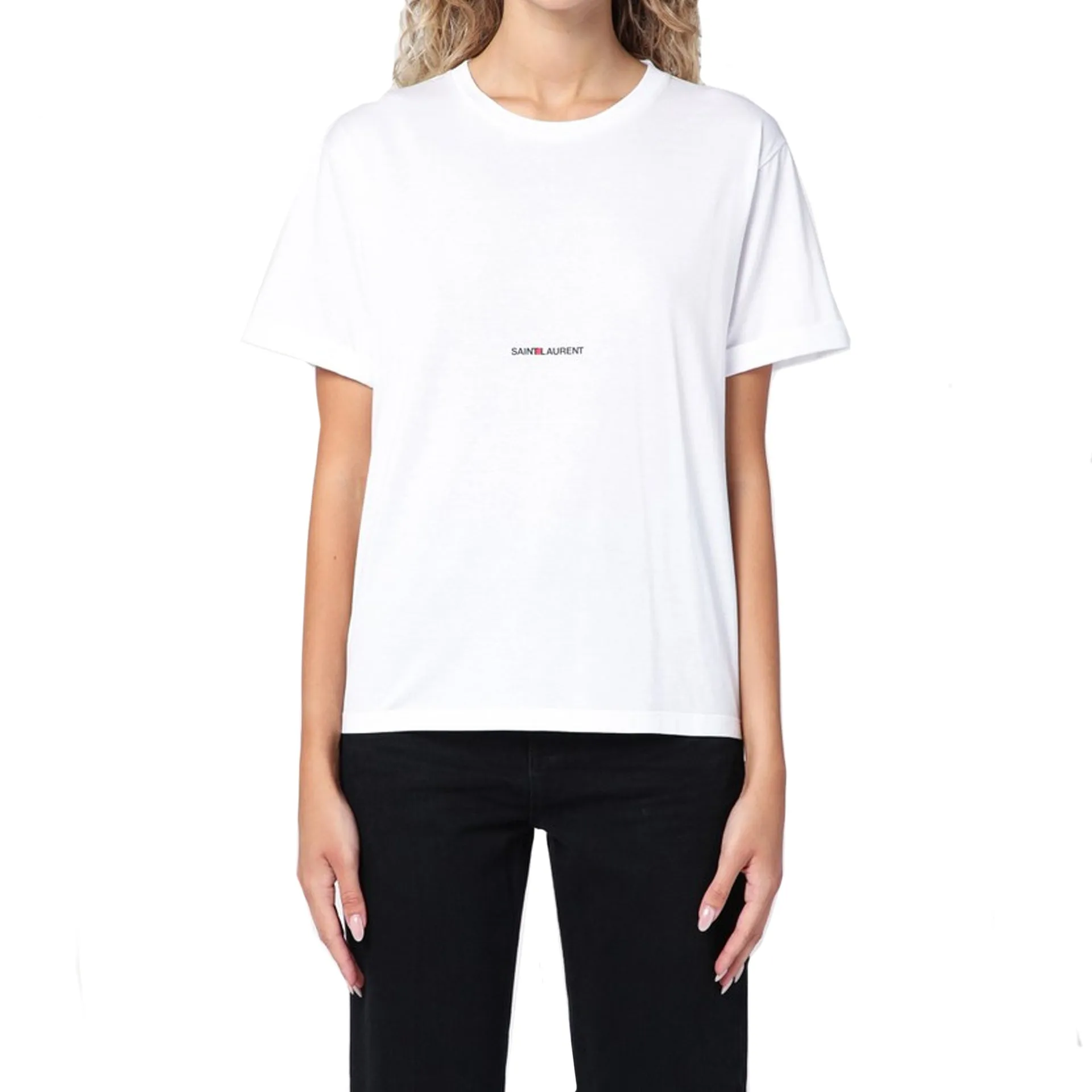 Saint Laurent Cotton Logo T-Shirt sold by Siebentaschen product image thumbnail 2