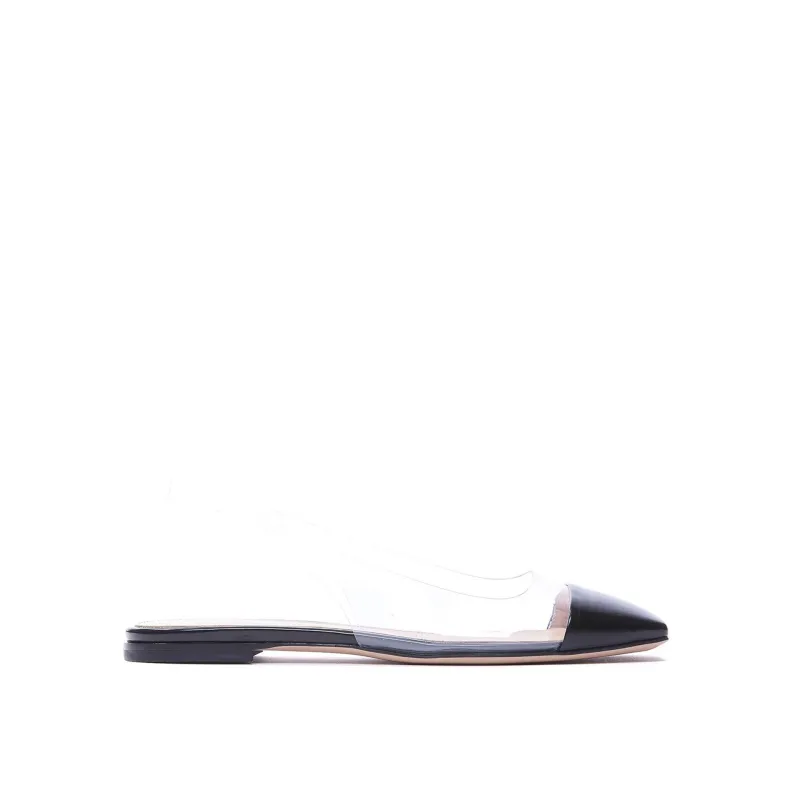 Gianvito Rossi Plexi Slingback Flats sold by Siebentaschen