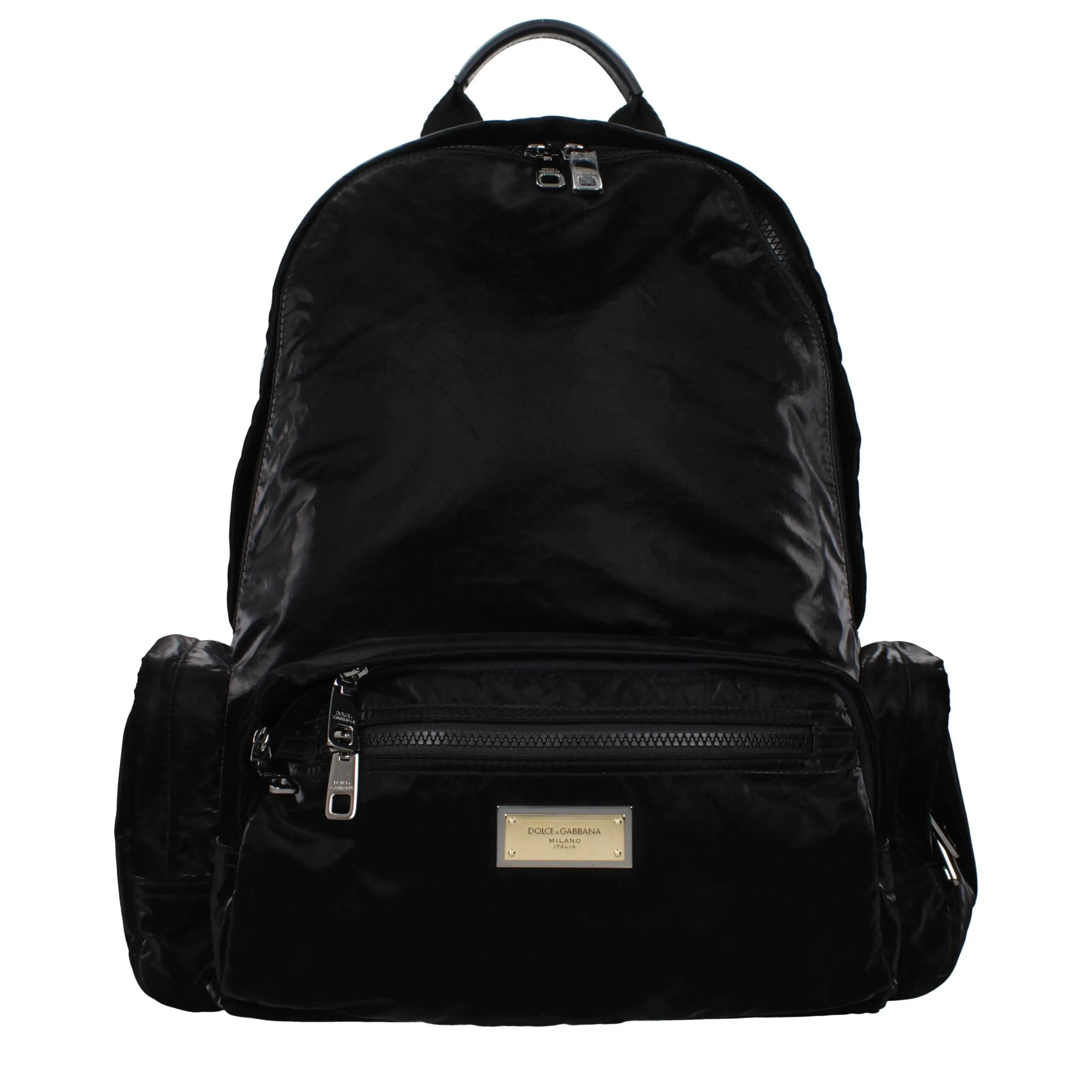 Dolce & Gabbana Black Nylon Backpack sold by Siebentaschen