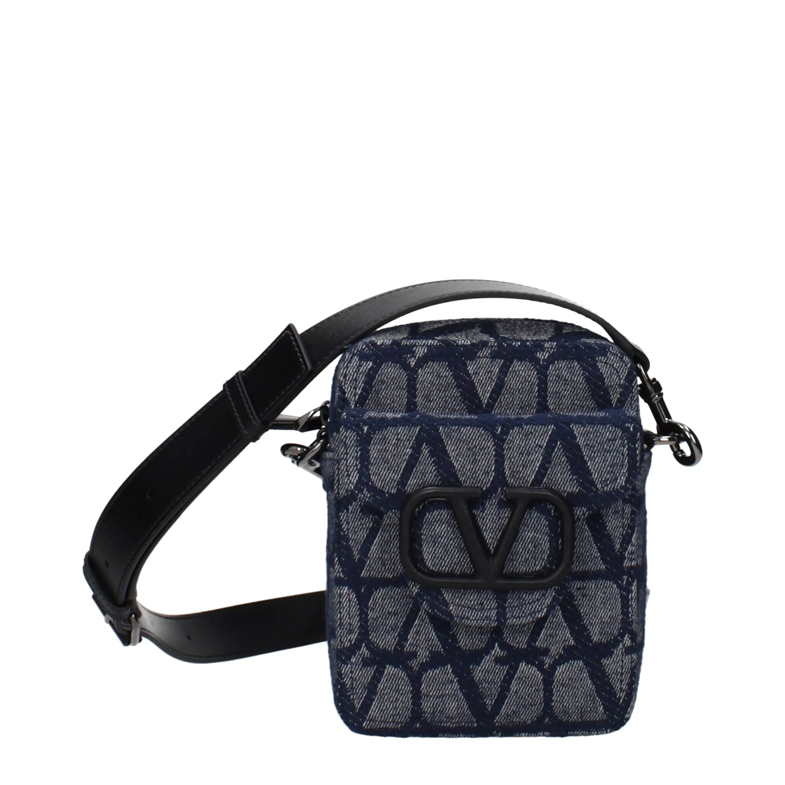 Valentino Garavani Blue Fabric Crossbody Bag sold by Siebentaschen
