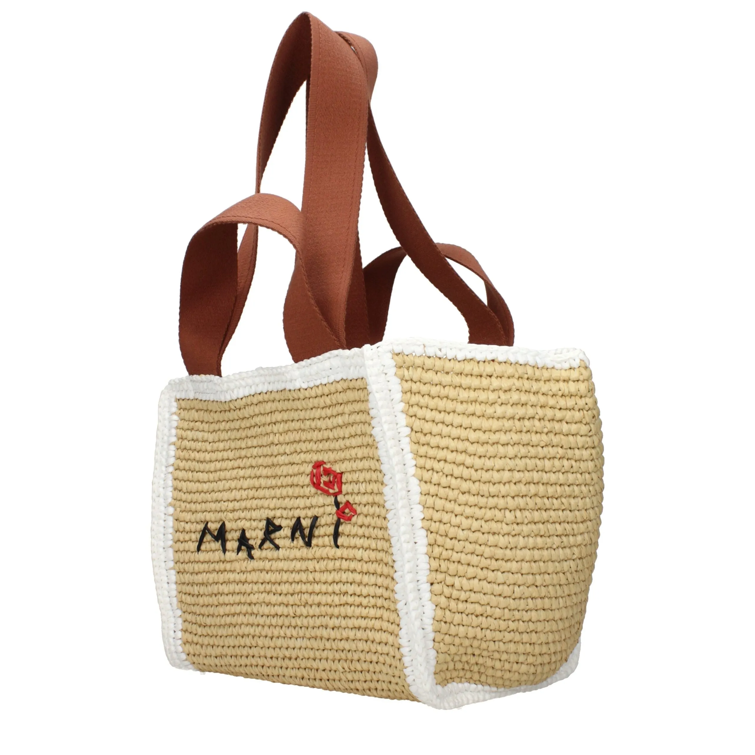 Marni Beige Raffia Handbag sold by Siebentaschen product image thumbnail 3