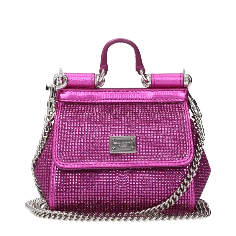 Dolce & Gabbana Pink Satin Handbag sold by Siebentaschen